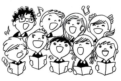 Shape_singingcartoon Cartoon image of children singing